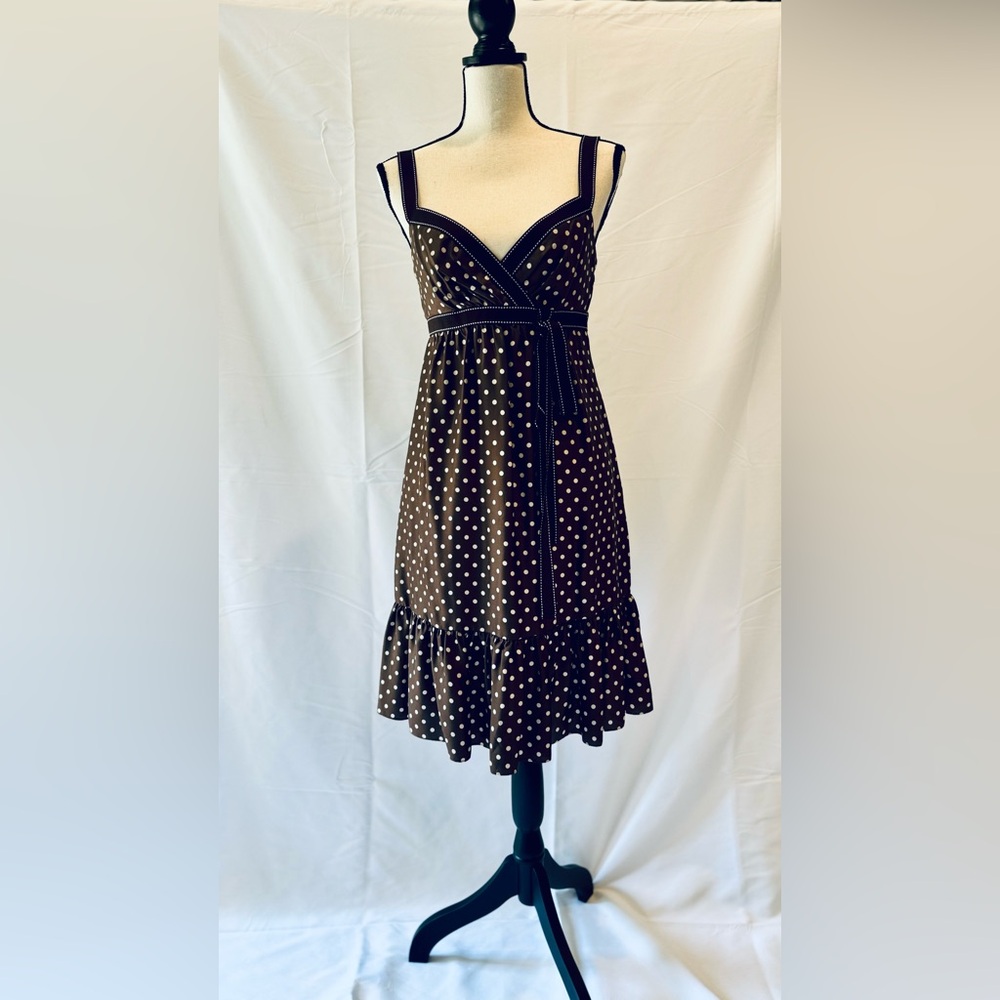 BCBGMaxAzria Polka Dot Cocktail Dress